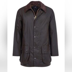 BRAND NEW WITH TAGS Barbour Classic Beaufort Waxed Jacket, Olive Size 34